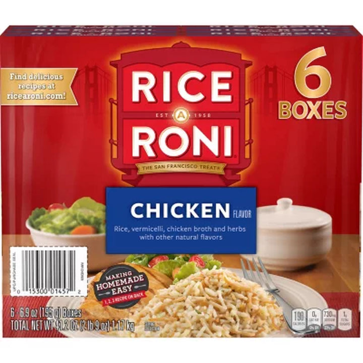 Rice-A-Roni Rice & Vermicelli Mix, Chicken, 6.09Oz., 6Ct.