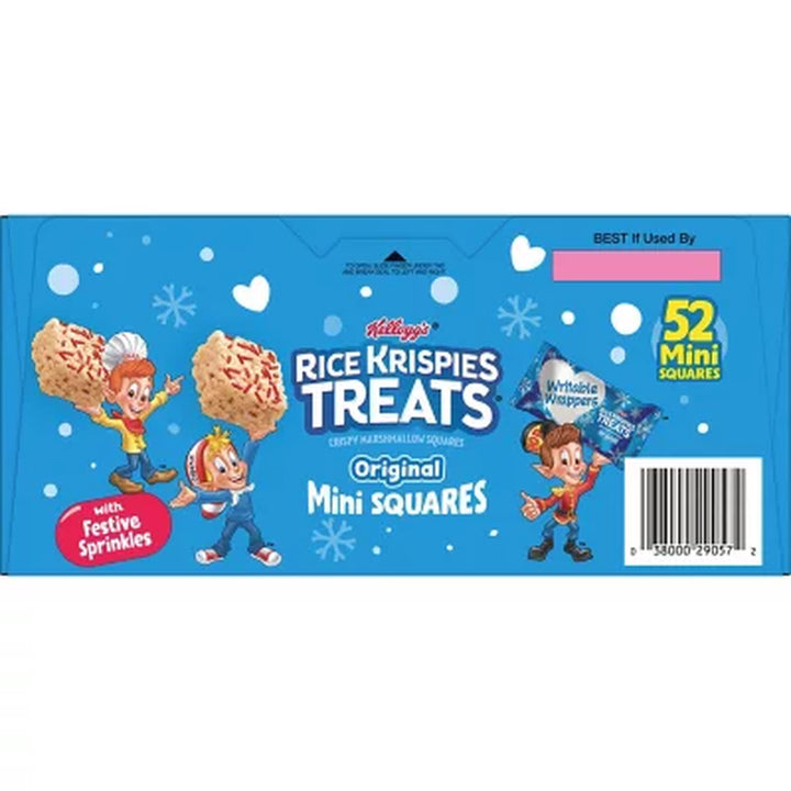 Rice Krispies Treats Mini Squares, Winter Sprinkles 20.2 Oz., 52 Ct.