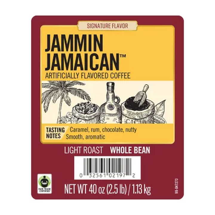 Barrie House Light Roast Whole Bean Coffee, Jammin Jamaican 40 Oz.