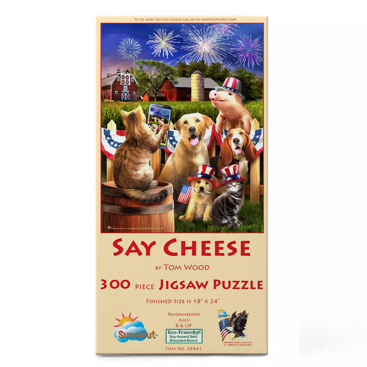 Sunsout Say Cheese 300 Pc Fourth of July Jigsaw Puzzle 28841