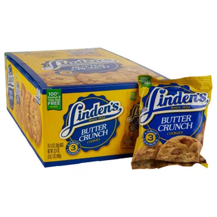 Linden'S Butter Crunch Cookies, 1.8 Oz., 18 Pk.