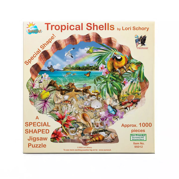 Sunsout Tropical Shells 800 Pc Special Shape Jigsaw Puzzle 95012