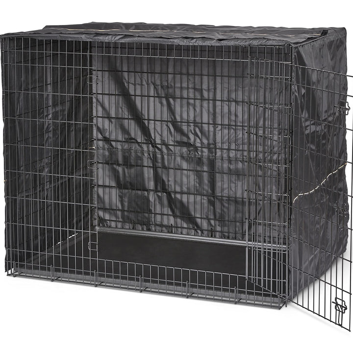 MidWest Homes for Pets XXL 54-Inch , Privacy Dog Crate Cover Designed to Fit Midwest Ginormous Dog Crate Models SL54 & SL54DD, Machine Wash & Dry, Gray (Cover Only) Black