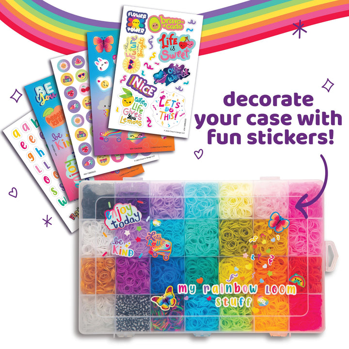 Rainbow Loom: Treasure Trove - DIY Rubber Band Bracelet Craft Kit with Case - 11,000 Loom Bands & Accessories, Design & Create, Ages 7+  Exclusive