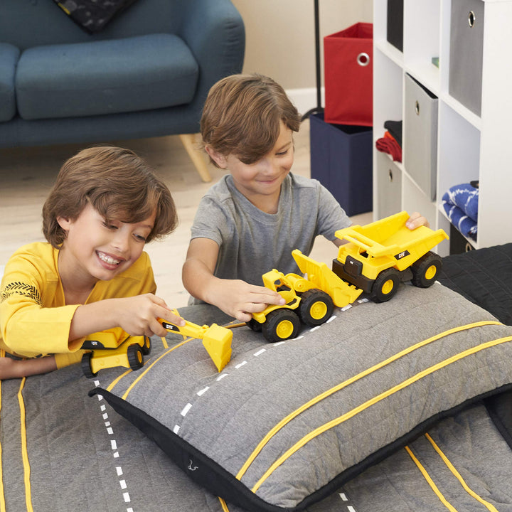 CAT Construction Toys, Construction Vehicle Set for Kids Ages 2 & Up, Dump Truck, Loader, Excavator, Articulated Parts, Quality You Can Trust, Great Gift Dump Truck, Loader, and Excavator