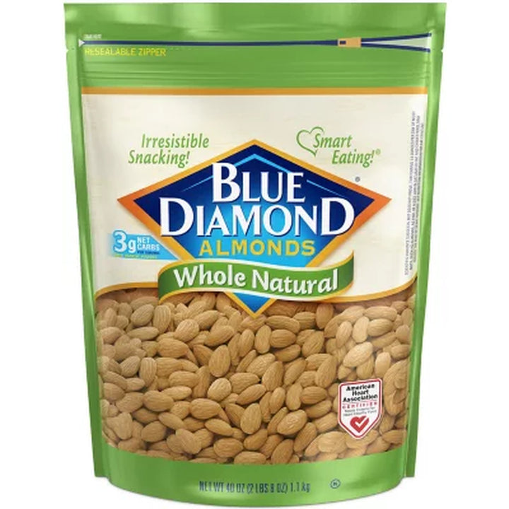 Blue Diamond Whole Natural Almonds 40 Oz.