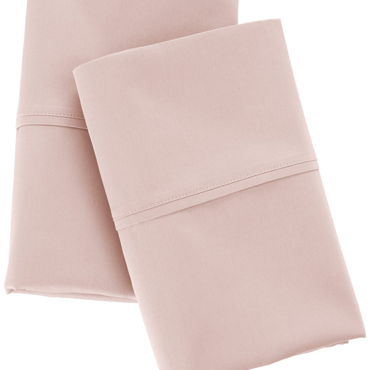 Aware 100% Organic Cotton 300 Thread Count Pillowcase Set, Blush, Standard, 2 Pack, 32" x 20"