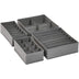 Basics Dresser Drawer Storage Organizer for Undergarments, Set of 4 - Gray