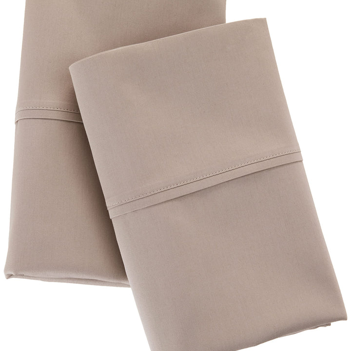 Aware 100% Organic Cotton 300 Thread Count Pillowcase Set, Taupe, King, 2 Pack, 40" x 20"