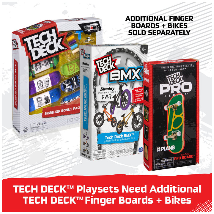 Tech Deck, Bowl Builder X-Connect Park Creator, Customizable and Buildable Ramp Set with Exclusive Fingerboard, Kids Toy for Ages 6 and up Bowl Builder Park