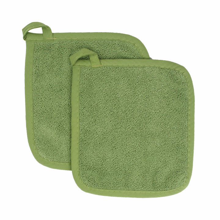 Ritz Terry Potholder & Hot Pad: Unparalleled Heat Resistant, Durable 100% Cotton  Ergonomically Designed for Optimal Grip  Easy-Care Machine Washable, Perfect for Your Kitchen  Cactus Green, 2-Pk