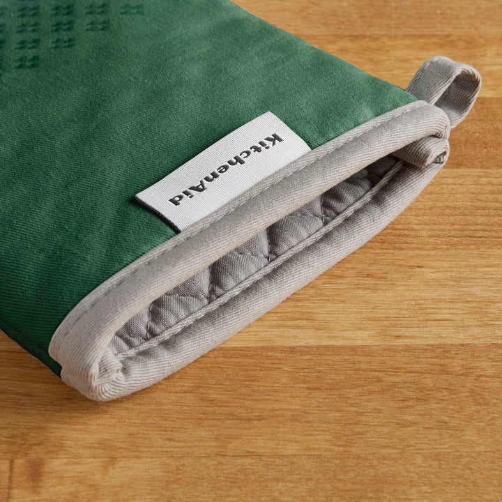 KitchenAid Asteroid Oven Mitt Set, 7"x12.5", Dark Green, 2 Piece