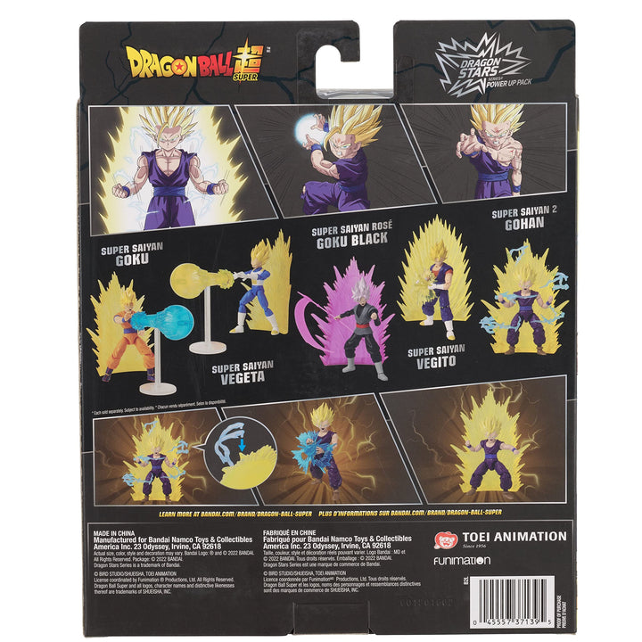 Dragon Stars Series - Dragon Ball Super - Super Saiyan 2 Gohan, Power Up Pack 6.5" Action Figure Set