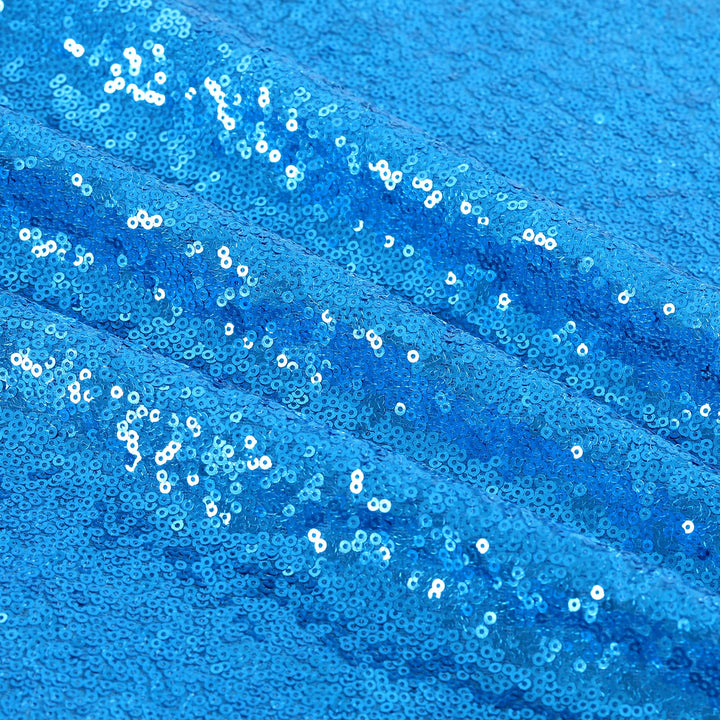 B-COOL Rectangle Sequin Tablecloth Aqua Blue Table Cloths Seamless Tablecloth 60x102 Inch for Wedding Mermaid Theme Party Banquet Blue Aqua