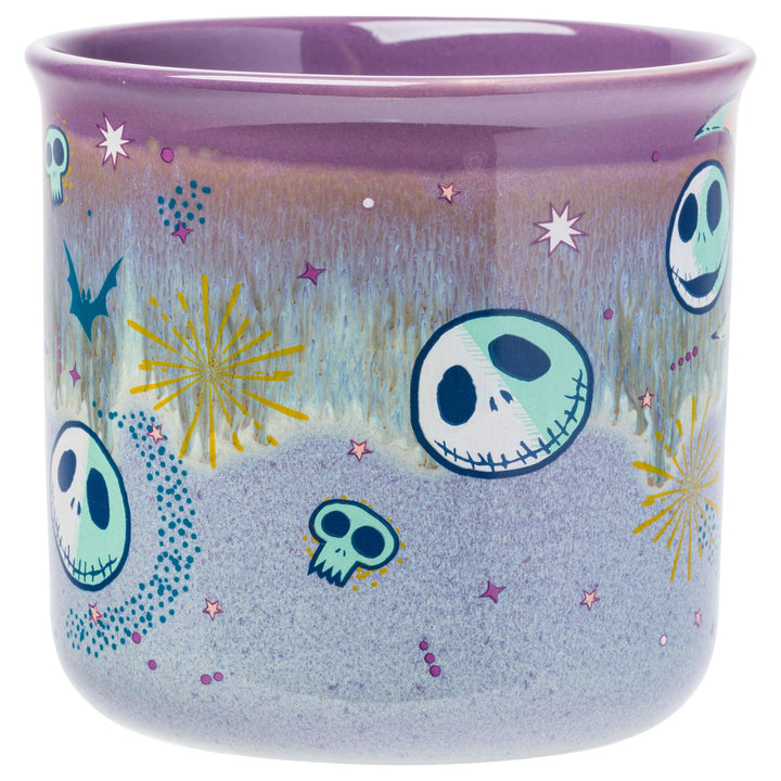 Silver Buffalo Disney Nightmare Before Christmas Mystic Opulence Reactive Glaze Ceramic Camper Mug, 20 Ounces