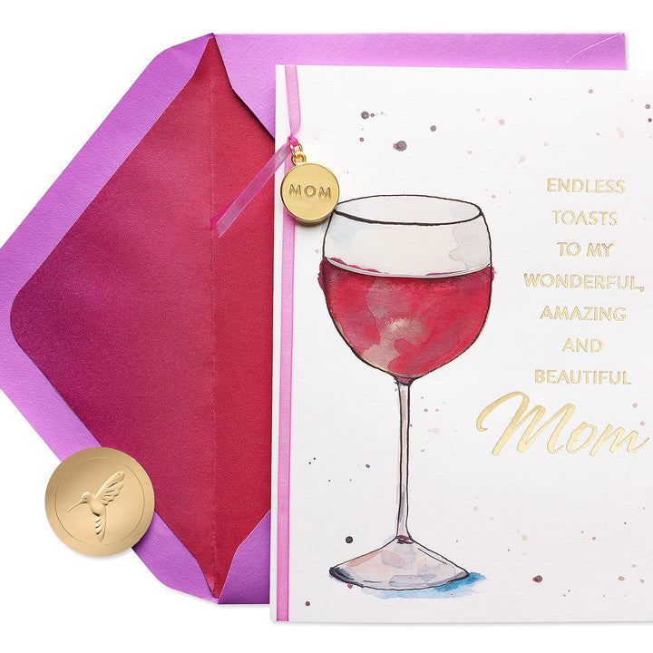 Papyrus Birthday Card for Mom (Your Heart) Wine