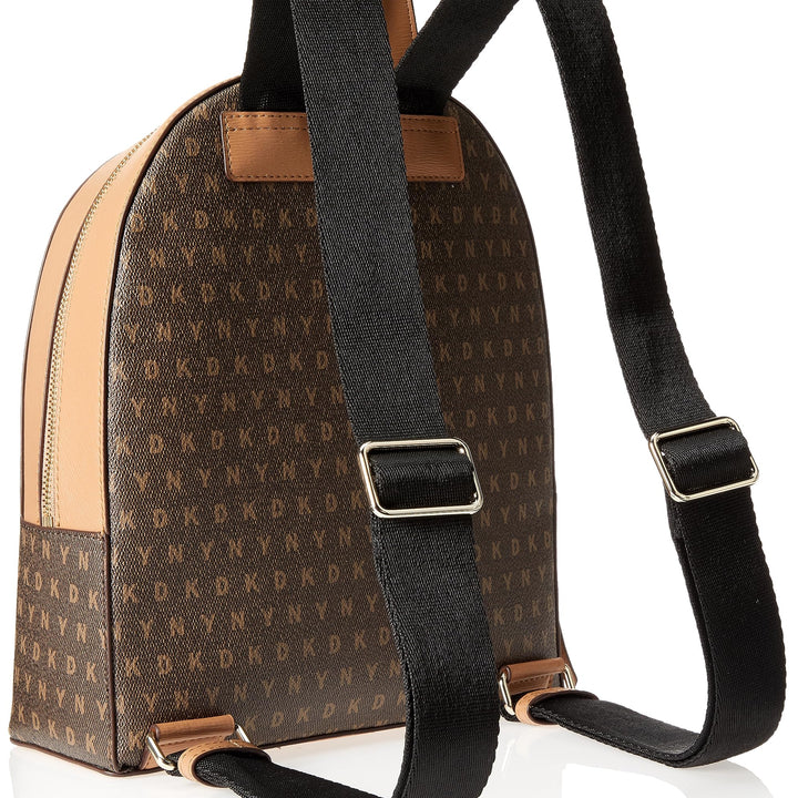 DKNY CHELSEA BACKPACK, MOCHA/CASHEW Large