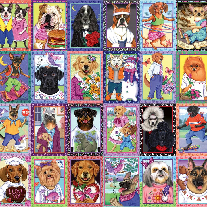 Wonder Forge Dandy Dogs 1000 Piece Jigsaw Puzzle for Adults | Unique, Perfectly-Fitting Pieces | Fun, Vibrant Imagery |  Exclusive