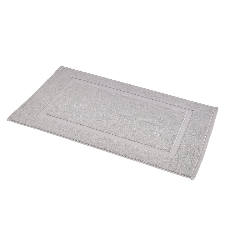 Basics Banded Bathroom Bath Rug Mat, Light Gray, 31 inches L x 20 inches W 1-Pack