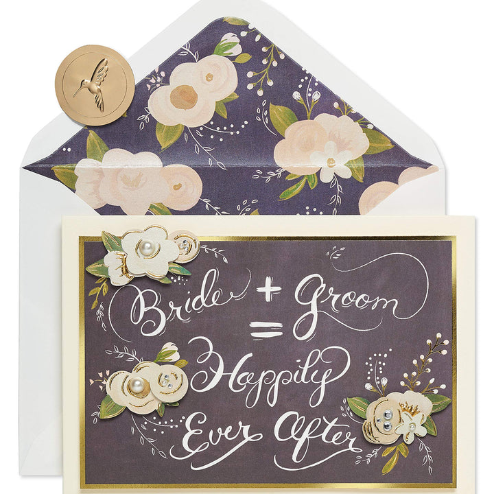 Papyrus Wedding Card (It All Adds Up) Chalkboard