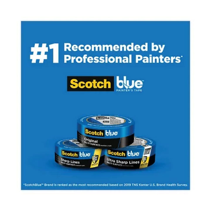 Scotch - Painter'S Masking Tape, 2" X 60 Yards, 3" Core, Blue - 3/Pack