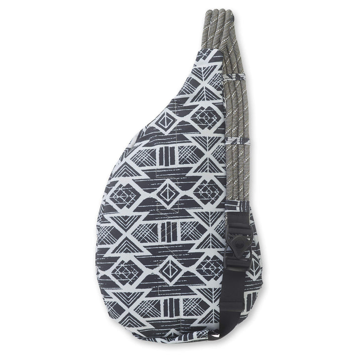 KAVU Original Rope Sling Bag Polyester Crossbody Backpack - Carbon Tribal One Size