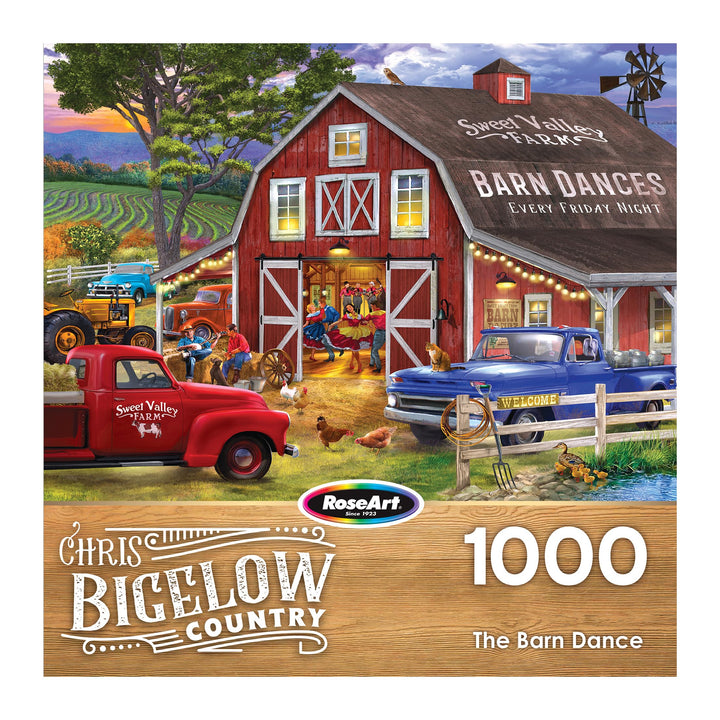 RoseArt - Chris Bigelow - The Barn Dance - 1000 Piece Jigsaw Puzzle for Adults