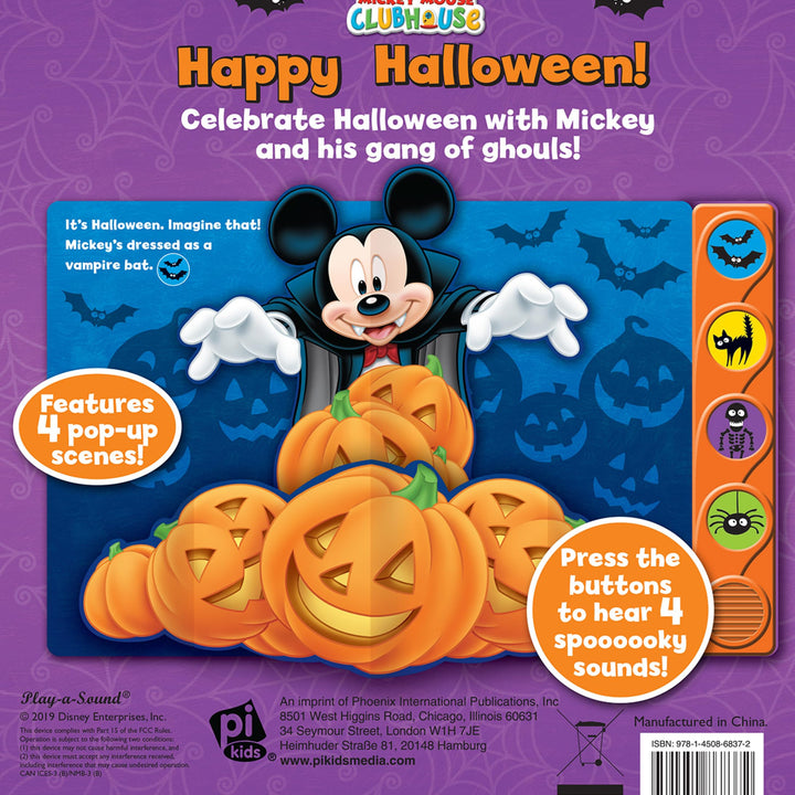 Disney Mickey Mouse Clubhouse - Happy Halloween! Sound Book - PI Kids