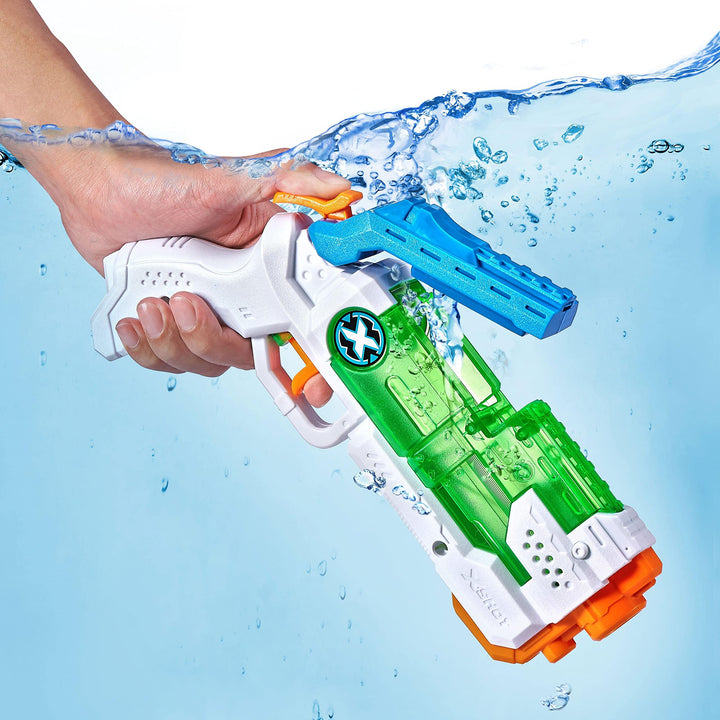 X-Shot Water Warfare Micro Fast-Fill Water Blaster (2 Pack) by ZURU with Struggle Free Packaging, Summer Watergun, XShot Water Toys, 2 Blasters Total, Fills with Water in just 1 Second! (2 Pack)