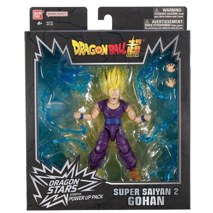 Dragon Stars Series - Dragon Ball Super - Super Saiyan 2 Gohan, Power Up Pack 6.5" Action Figure Set