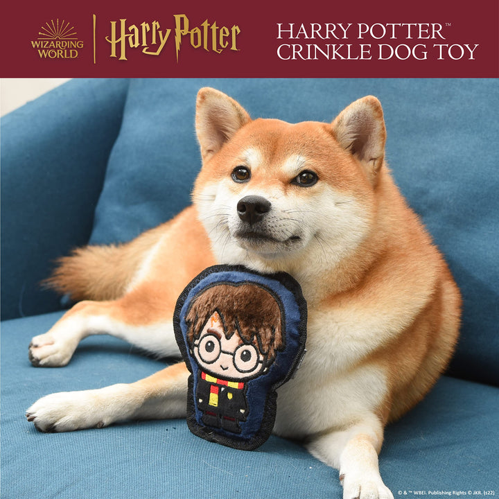 Harry Potter: 6" HP Crinkle Pet Toy | Crinkly Dog Toy in Harry Potter Design | Harry Potter Dog Toy Crinkle 6” Safe Dog Toy for Dogs That Love Crinkle Harry Potter Crinkle 6 inch