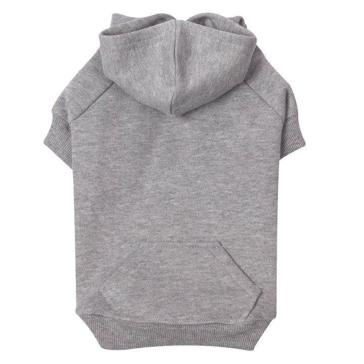 Zack & Zoey Basic Hoodie for Dogs, 12" Small, Heather Gray S (Neck: 10", Girth: 16", Back: 12")