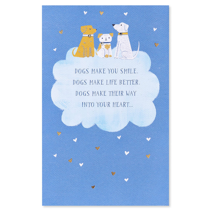 American Greetings Pet Sympathy Card (Dogs Live Forever In Your Heart)