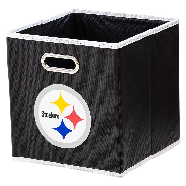 Franklin Sports NFL Storage Bins - Collapsible Cube Container + Storage Basket - NFL Office, Bedroom + Living Room Décor - 11"x11" Las Vegas Raiders