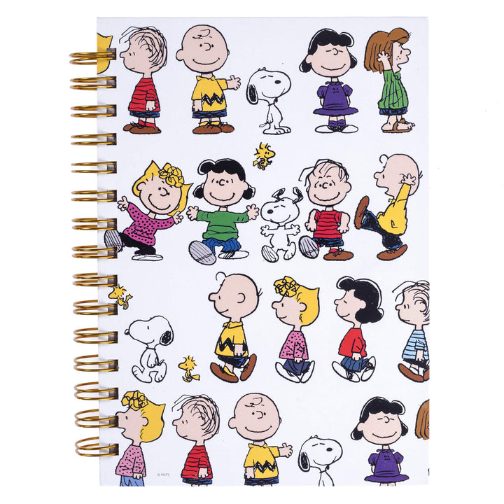 Graphique Peanuts Gang Hard Cover Journal w/Charles Shultz's Beloved Peanuts Characters, Fun, Durable Notebook for Notes, Lists, Recipes, and More, 160 Ruled Pages, 6.25" x 8.25" x 1" Peanuts Gang Spiral Journal