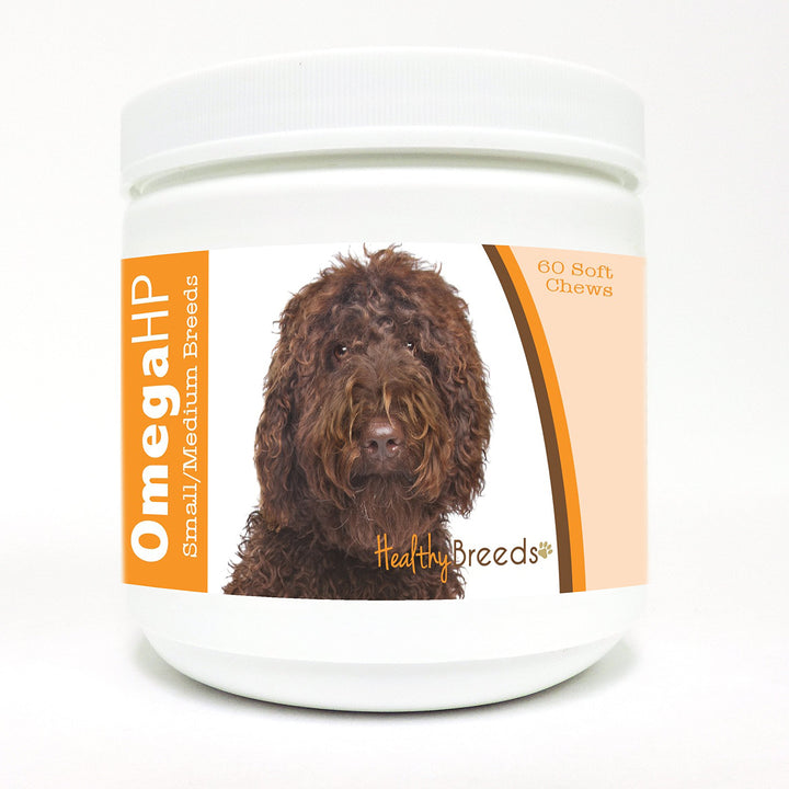 Healthy Breeds Labradoodle Omega HP Fatty Acid Skin and Coat Support Soft Chews 60 Count 60 Ct - Small/Medium Breeds Labradoodle, Chocolate