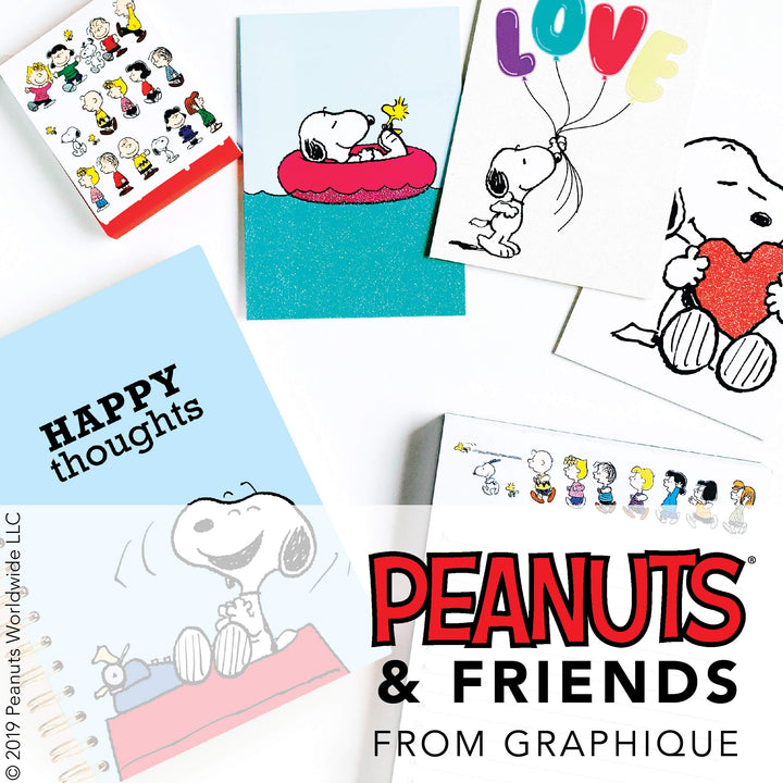 Graphique Peanuts Gang Hard Cover Journal w/Charles Shultz's Beloved Peanuts Characters, Fun, Durable Notebook for Notes, Lists, Recipes, and More, 160 Ruled Pages, 6.25" x 8.25" x 1" Peanuts Gang Spiral Journal