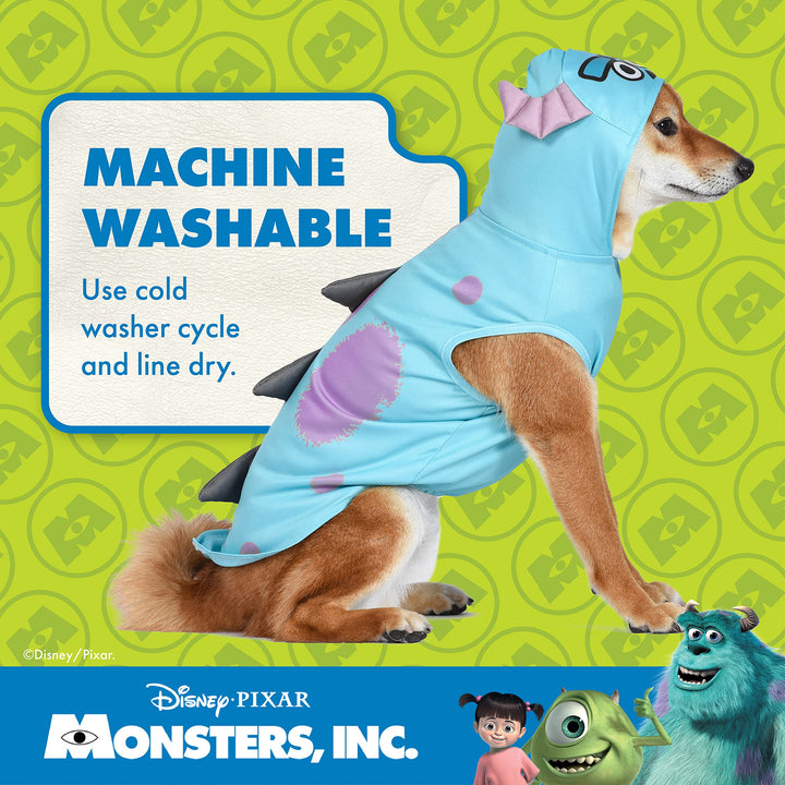 Sulley Costume, Blue, Medium - Officially Licensed Dog Halloween Costume, 100% Polyester, Comfortable, Lightweight - Monsters Inc. Theme, Machine Washable Sulley