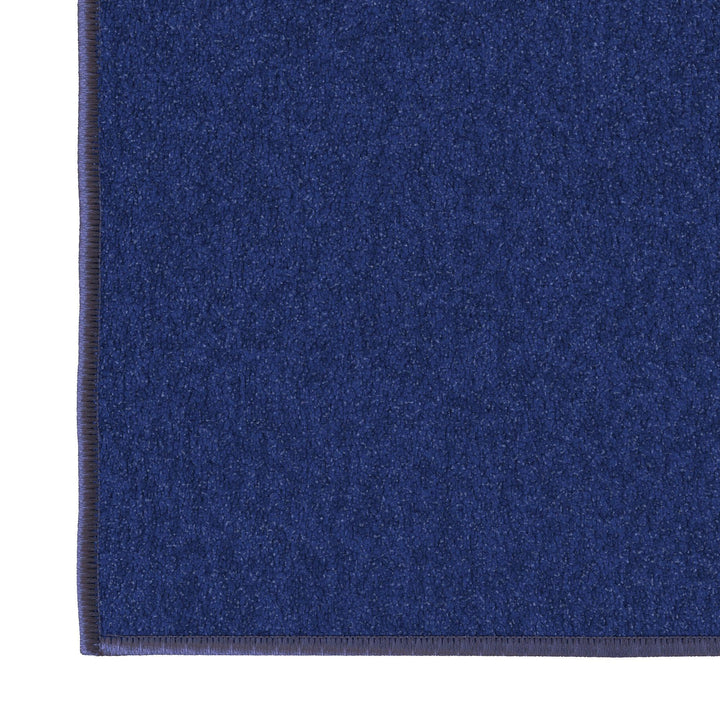 Machine Washable Modern Solid Design Non-Slip Rubberback 2x3 Traditional Area Rug for Entryway, Bedroom, Kitchen, Bathroom, 2'3" x 3', Navy Solid Navy Blue Entryway - 2'3" x 3'