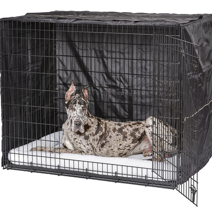 MidWest Homes for Pets XXL 54-Inch , Privacy Dog Crate Cover Designed to Fit Midwest Ginormous Dog Crate Models SL54 & SL54DD, Machine Wash & Dry, Gray (Cover Only) Black