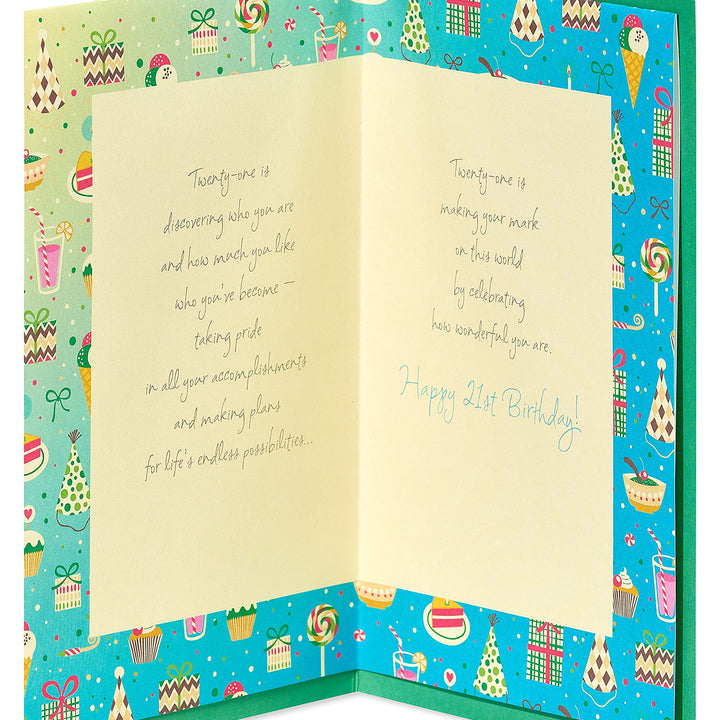 American Greetings 21st Birthday Card (Being Young)