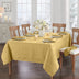 Elrene Home Fashions Caiden Elegance Damask Fabric Tablecloth, 60" x 84" Oblong/Rectangle, Gold Tablecloth (1)