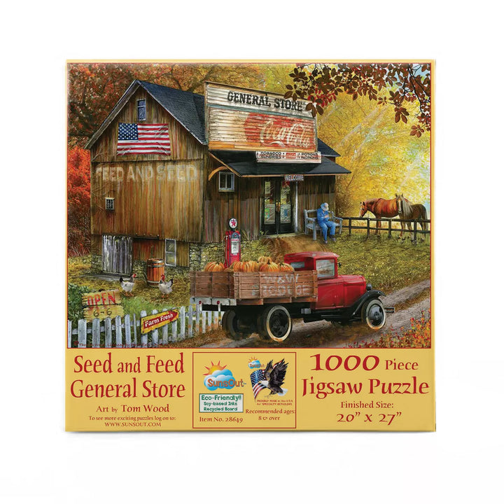 Sunsout Feed and Seed General Store 1000 Pc Jigsaw Puzzle 28649