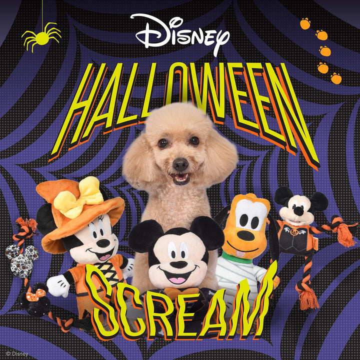 Disney for Pets 6 Inch Halloween Plush Minnie Mouse Toy for Dogs | Minnie Mouse Plush Dog Toy | Disney Toys for All Dogs, Official Dog Toy Product of Disney