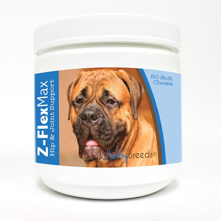 Healthy Breeds Bullmastiff Z-Flex Max Hip and Joint Soft Chews 50 Count 50 Ct