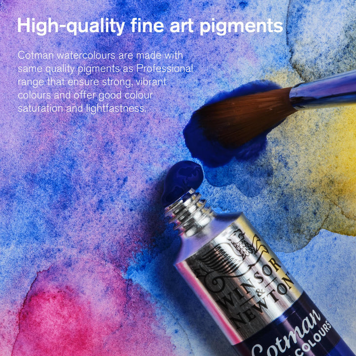 Winsor & Newton Cotman Watercolor Paint, 21ml (0.71-oz) Tube, Iridescent Black 0.71-oz Tube