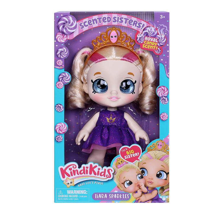 Kindi Kids Scented Sisters - Pre-School 10" Play Doll - Tiara Sparkles Multicolor