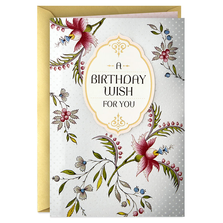 Hallmark Golden Thread Birthday Card (A Birthday Wish) A Birthday Wish