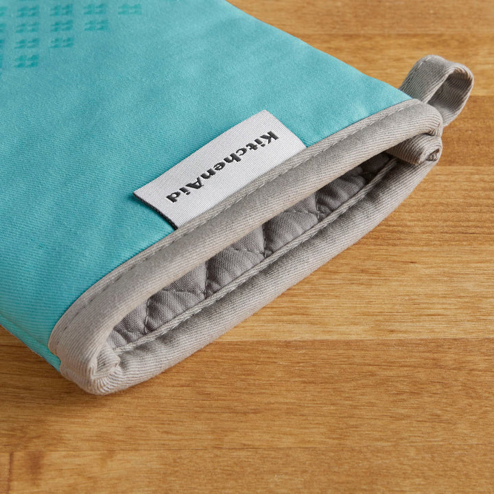 KitchenAid Asteroid Oven Mitt Set, 7"x12.5", Aqua Sky, 2 Piece