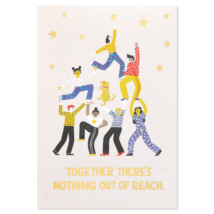 American Greetings Thinking of You Card (Need a Boost) People Pyramid